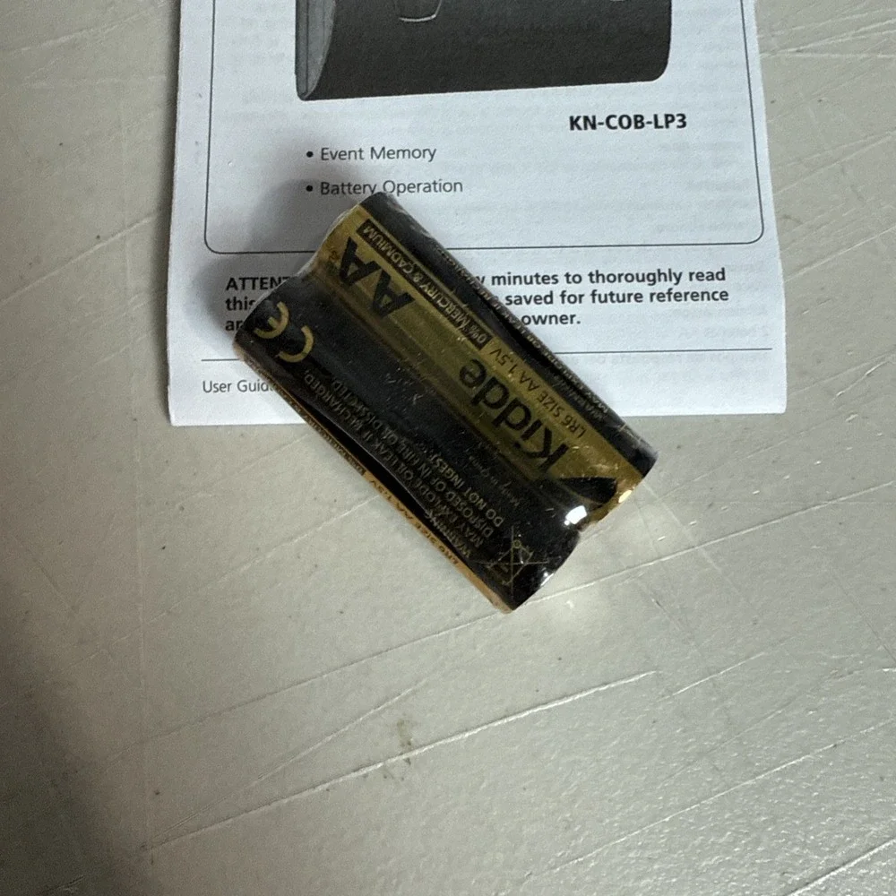 Kidde Carbon Monoxide Detector Battery Powered CO Alarm Low Battery Indicator